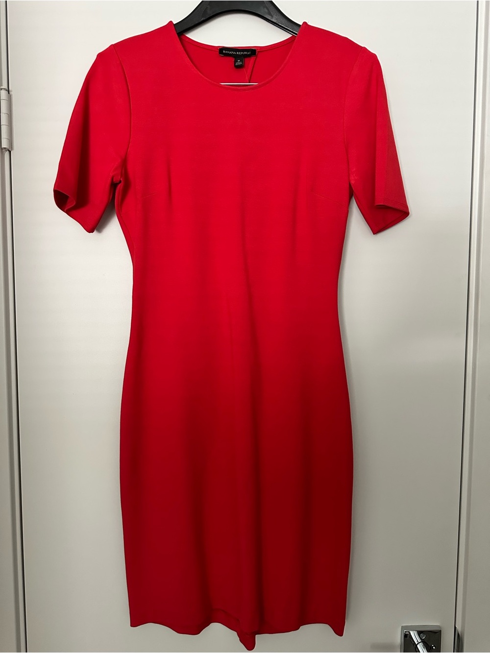 Banana Republic Vibrant Red Midi Sheath Dress